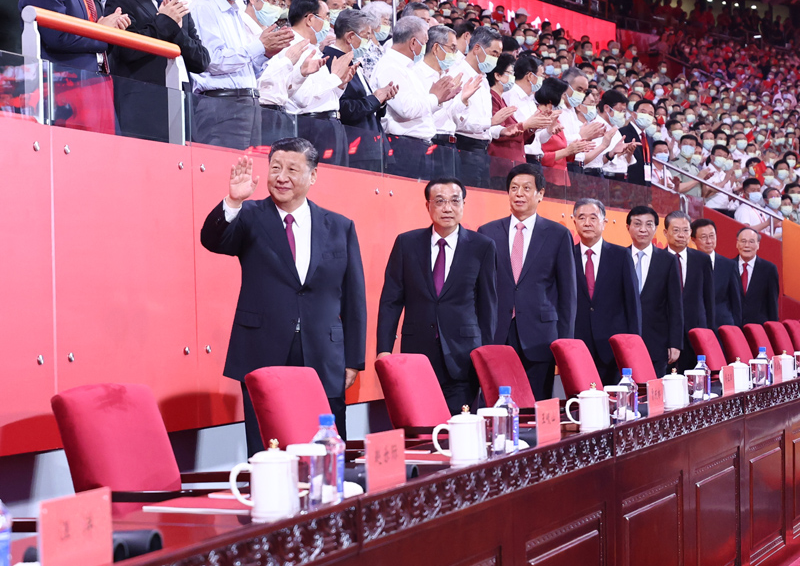 庆祝中国共产党成立100周年文艺演出《伟大征程》在京盛大举行 习近平等出席观看