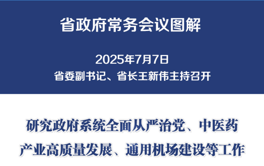 图解：7月7日省政府常务会议