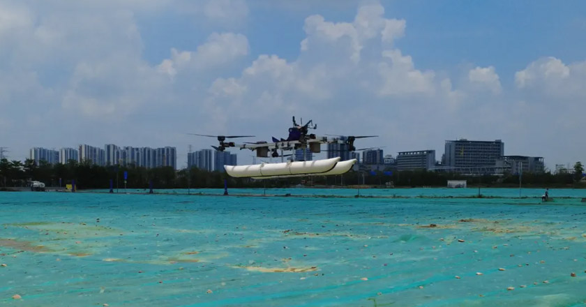 大连理工大学研制水空两栖飞行器首飞成功！