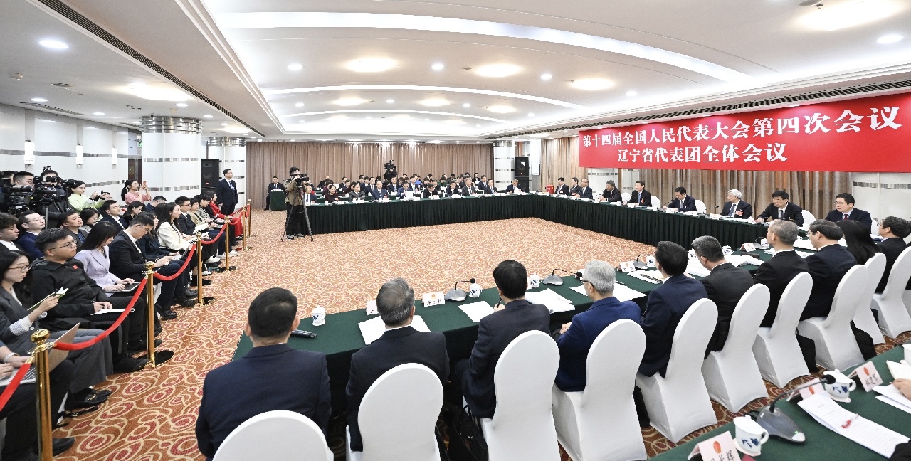 辽宁代表团接受中外媒体记者集体采访 许昆林王新伟等回答提问