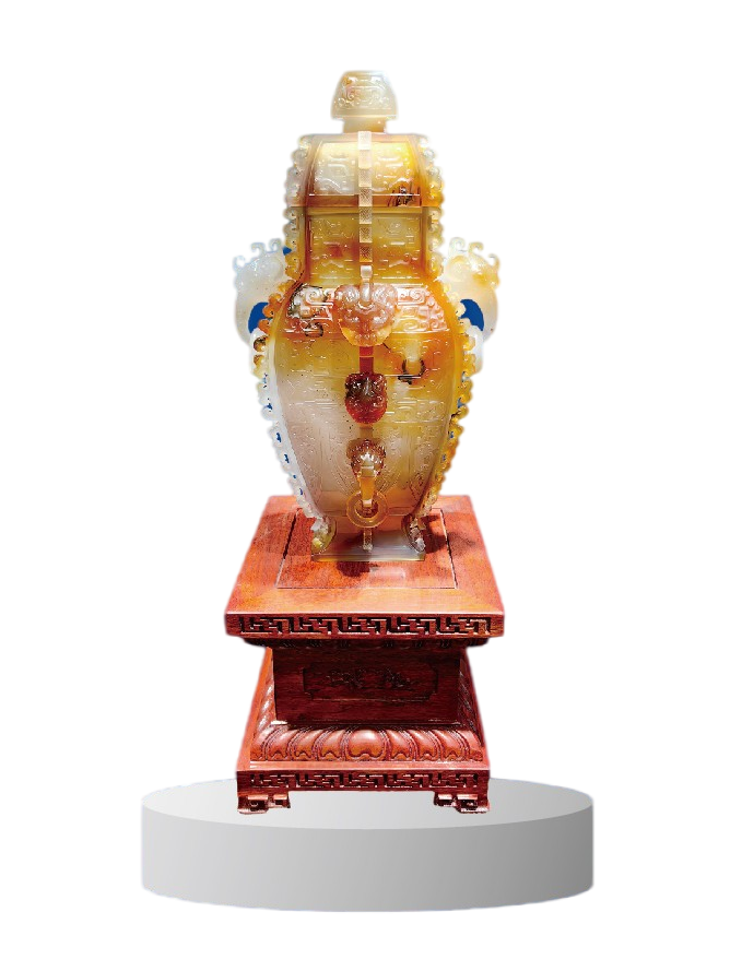 “辽宁优品”玛瑙雕刻工艺品 ——东生天韵玛瑙雕刻工艺品